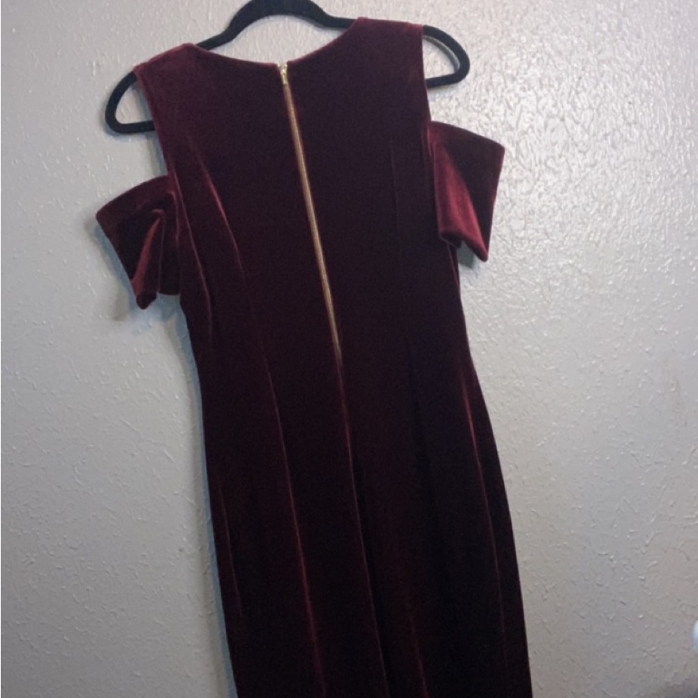 velvet purple calvin klein zip up dress